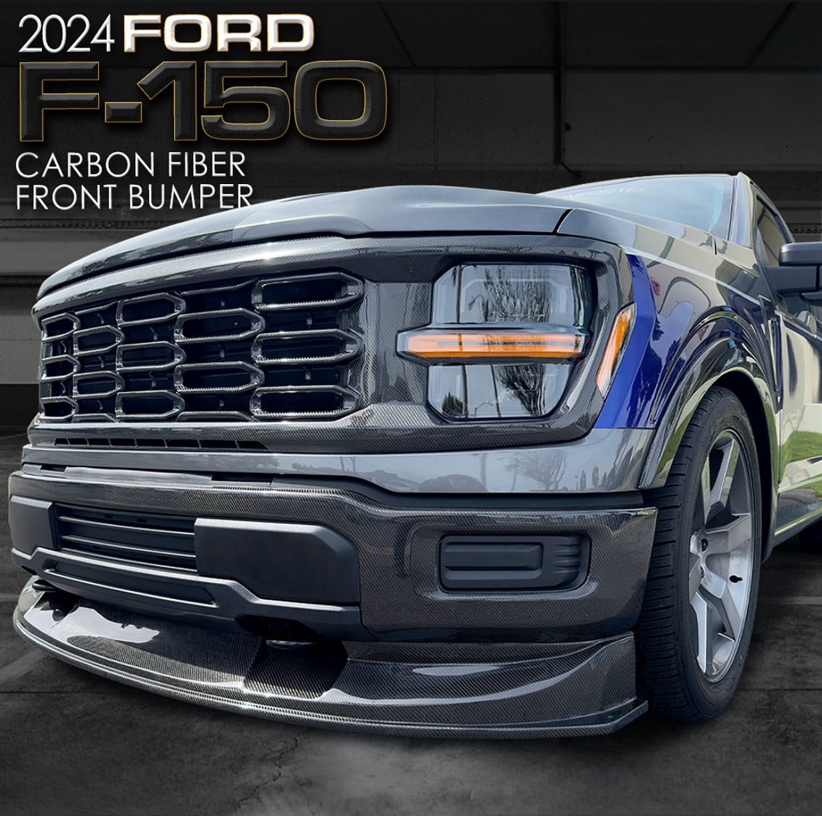 Anderson Composites 2024 Ford F-150 Carbon Fiber Front Bumper
