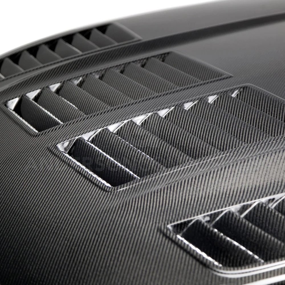 Anderson Composites 2015-2017 MUSTANG DOUBLE-SIDED CARBON FIBER TYPE-TW HOOD