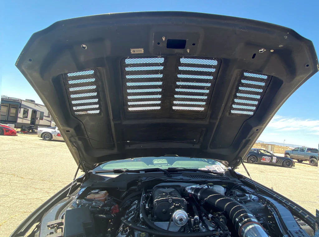 Anderson Composites 2015-2017 MUSTANG DOUBLE-SIDED CARBON FIBER TYPE-TW HOOD