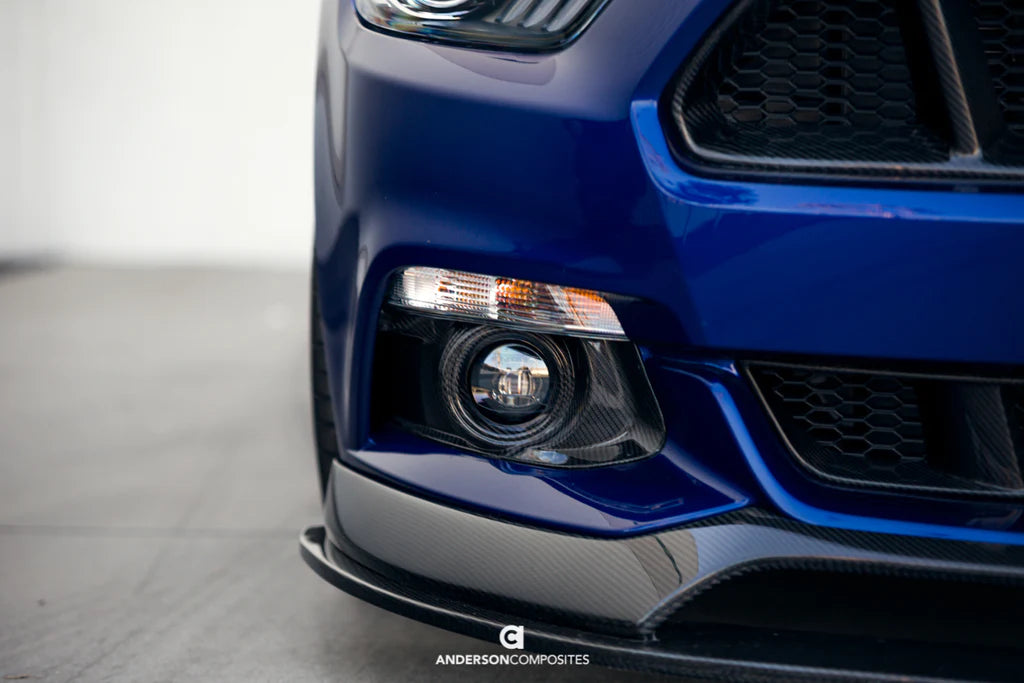 Anderson Composites 2015 - 2017 MUSTANG CARBON FIBER FOG LIGHT SURROUNDS