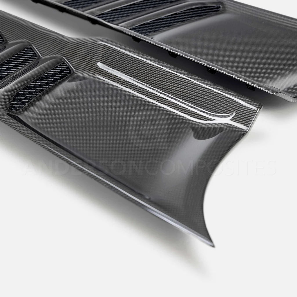 Anderson Composites 2021-2023 RAM TRX TYPE-OE CARBON FIBER HOOD VENTS (PAIR)