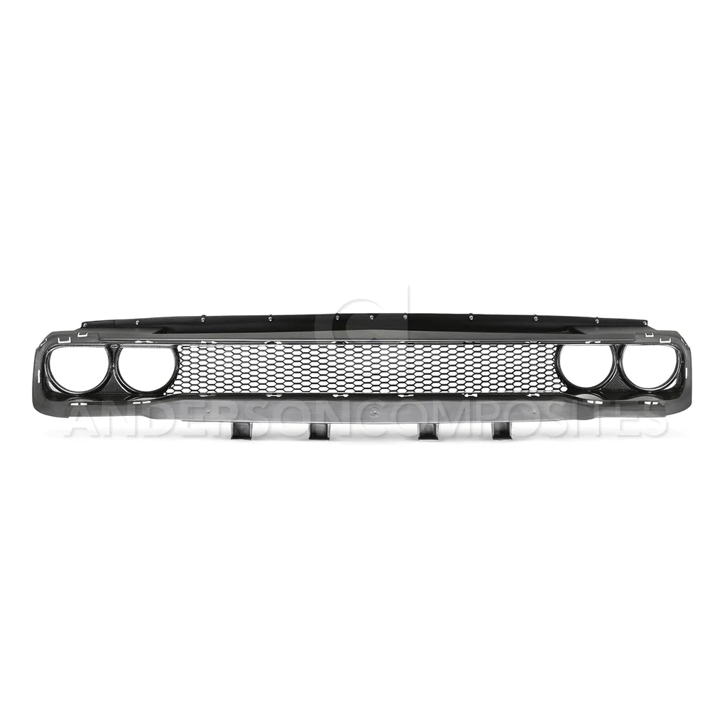 Anderson Composites 2015 - 2024 DODGE CHALLENGER HELLCAT/DEMON/REDEYE CARBON FIBER FRONT GRILLE