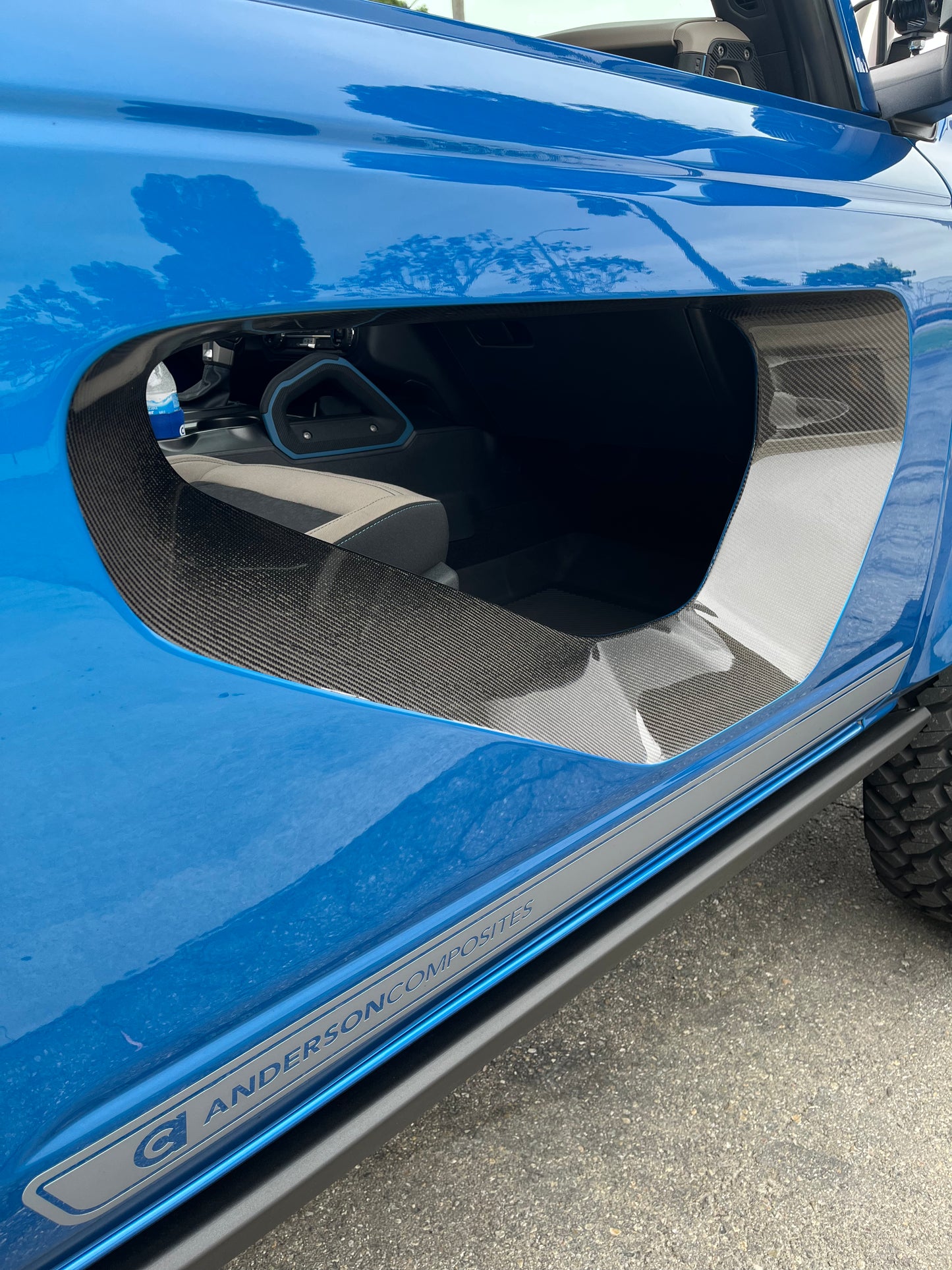 Anderson Composites 2021-2022 FORD BRONCO FIBERGLASS HALO DOORS WITH CARBON FIBER INSERTS (2-DOOR)