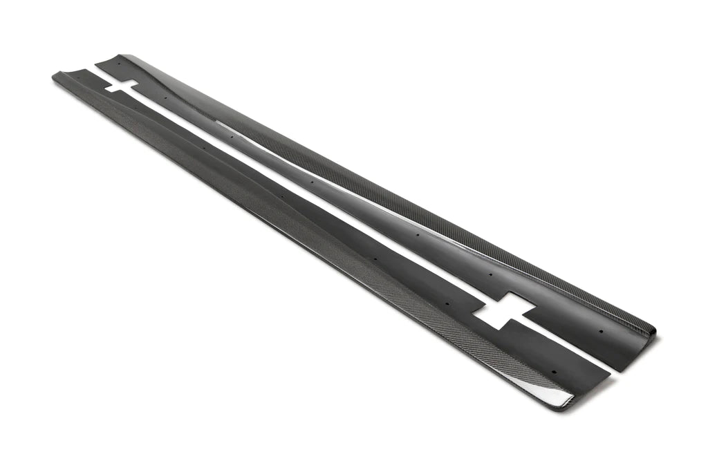Anderson Composites 2020-2023 DODGE CHARGER HELLCAT WIDEBODY CARBON FIBER ROCKER PANEL SPLITTERS