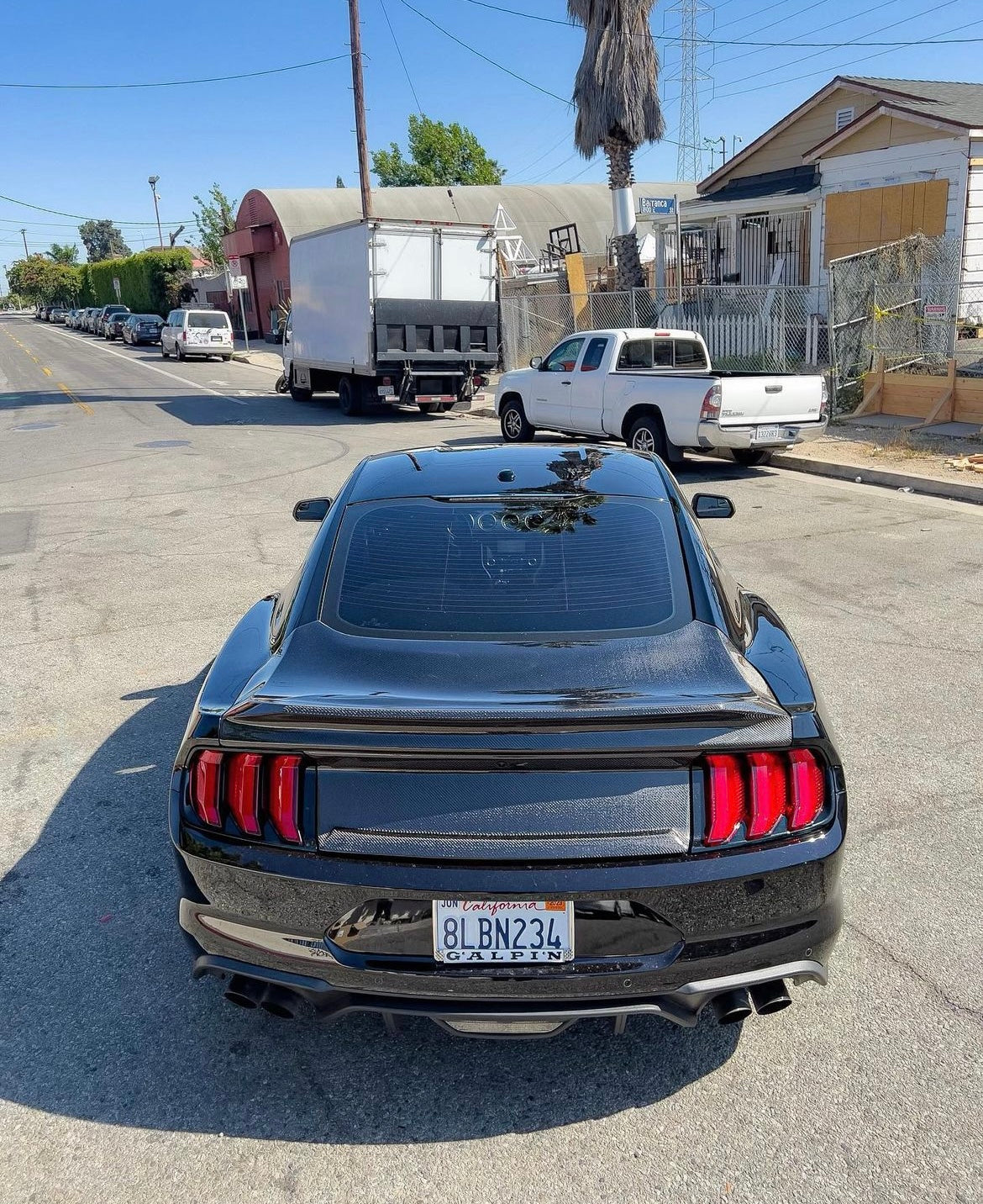 2015-2023 MUSTANG DOUBLE SIDED CARBON FIBER TYPE-ST DECKLID WITH INTEGRATED SPOILER