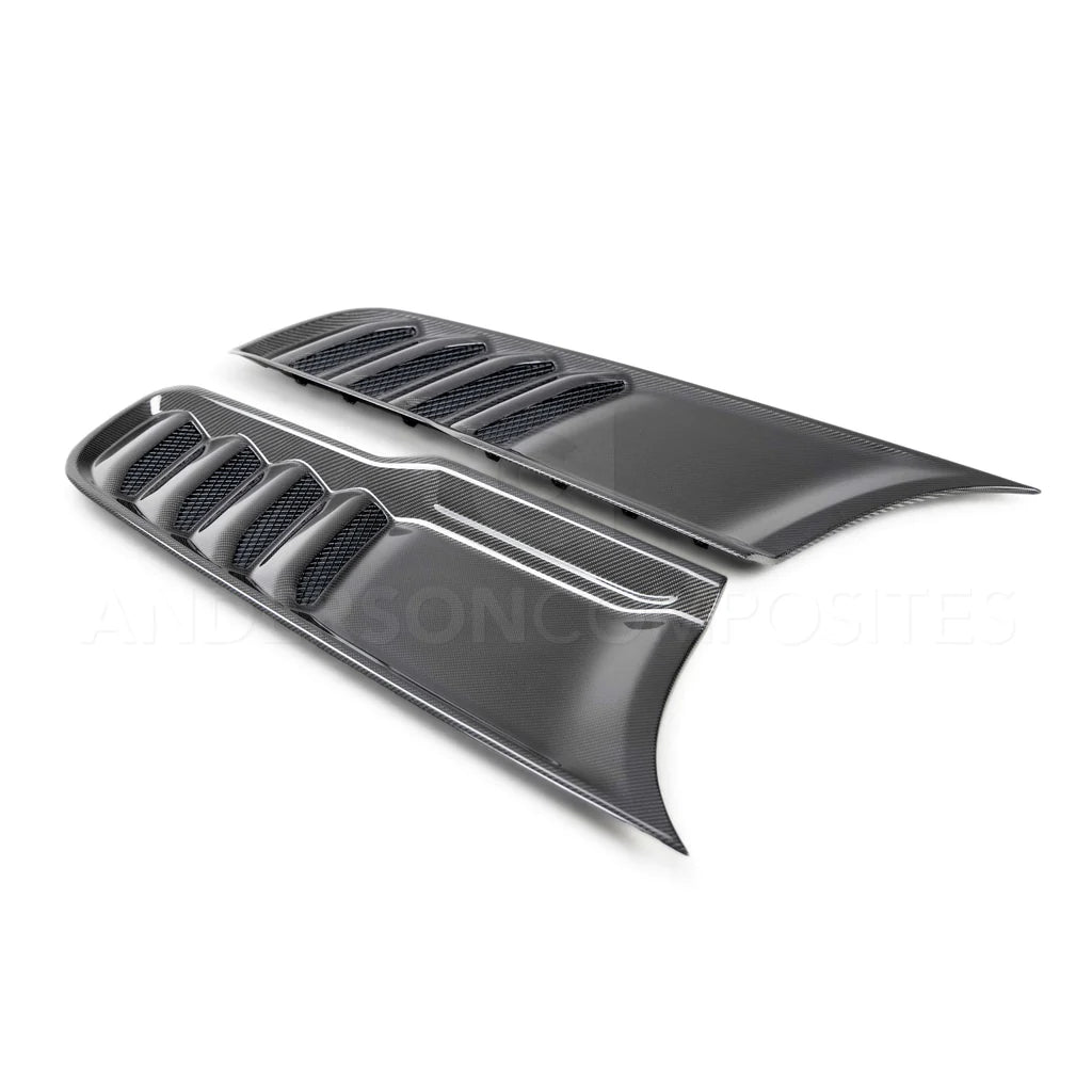 Anderson Composites 2021-2023 RAM TRX TYPE-OE CARBON FIBER HOOD VENTS (PAIR)