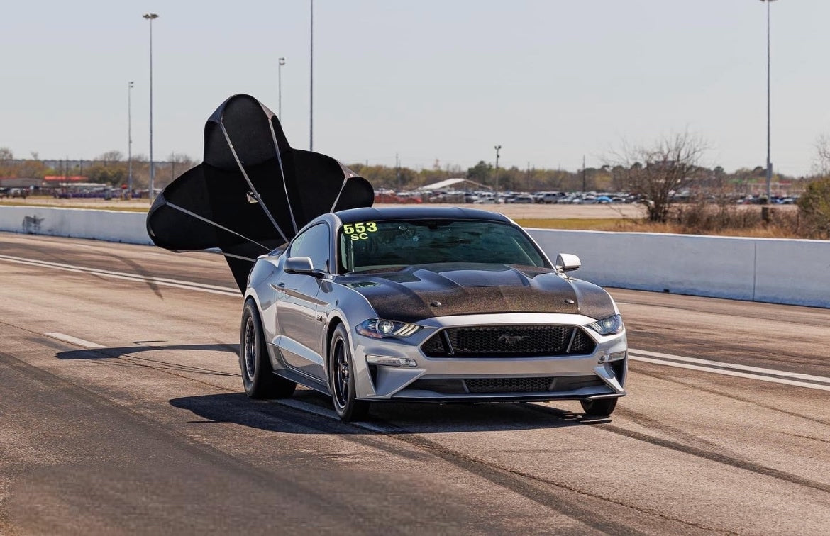 Anderson Composites 2018-2023 FORD MUSTANG TYPE-GR DOUBLE SIDED CARBON FIBER HOOD
