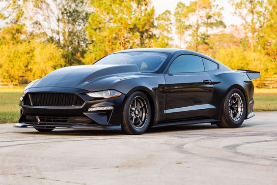 2018-2023 FORD MUSTANG DOUBLE SIDED TYPE-CJ CARBON FIBER COWL HOOD