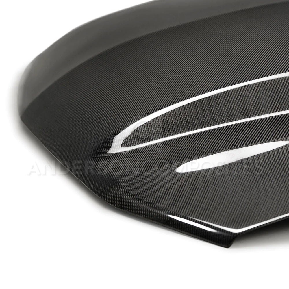 Anderson Composites 2010-2012 FORD MUSTANG TYPE-CJ CARBON FIBER COWL HOOD
