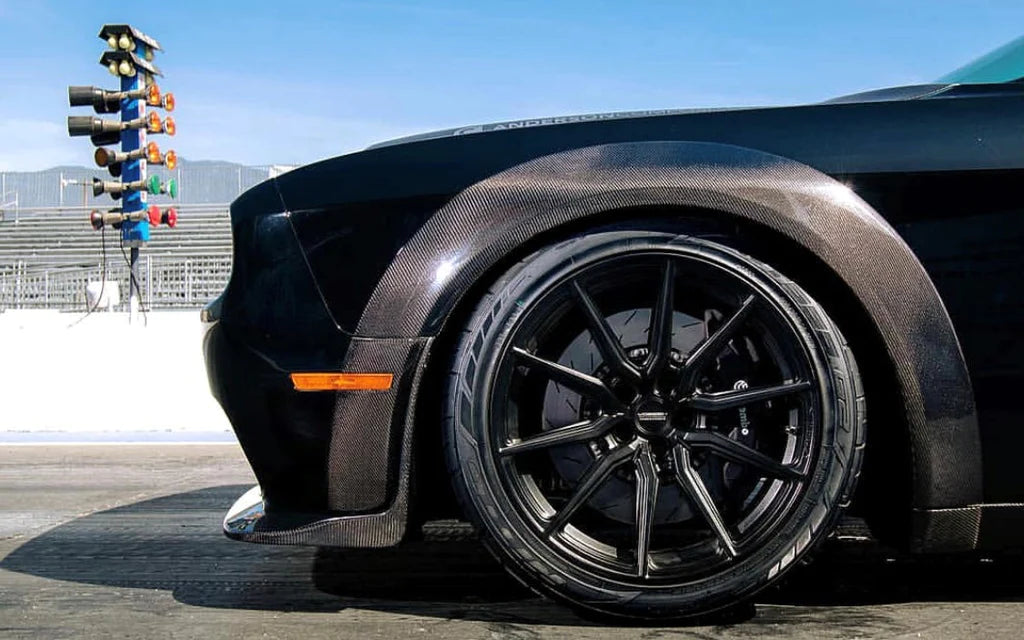 Anderson Composites 2018 - 2023 DODGE CHALLENGER HELLCAT WIDEBODY/DEMON/REDEYE CARBON FIBER FRONT FENDER FLARES (PAIR)