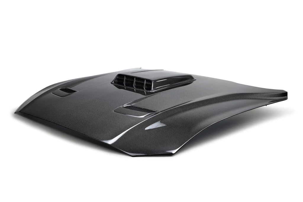 Anderson Composites  2021 - 2023 FORD MUSTANG MACH 1 DOUBLE SIDED TYPE-SK CARBON FIBER HOOD
