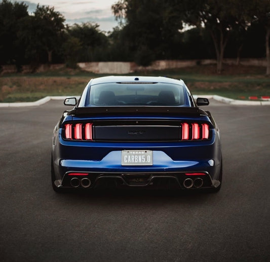Anderson Composites 2015 - 2017 MUSTANG CARBON FIBER REAR DIFFUSER FOR QUAD TIP EXHAUST