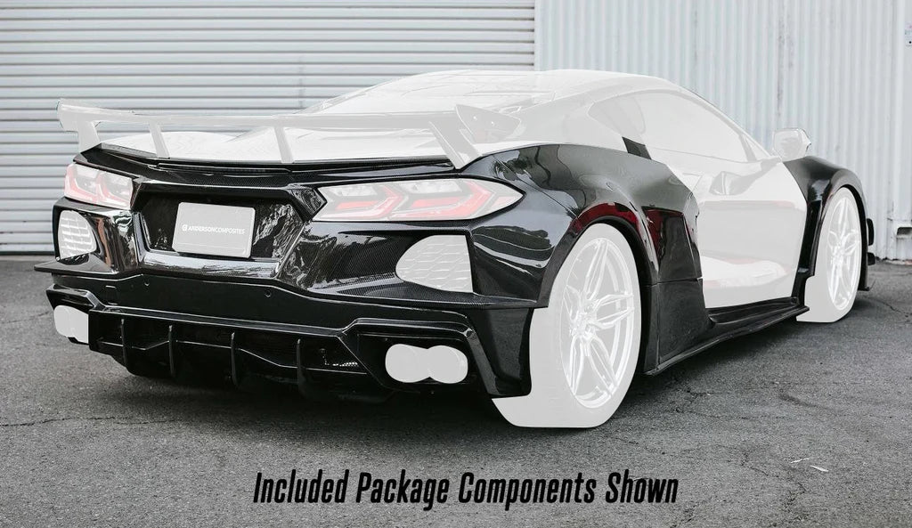 Anderson Composites 2020-2022 CHEVROLET CORVETTE C8 CARBON FIBER WIDE-TRACK PACKAGE