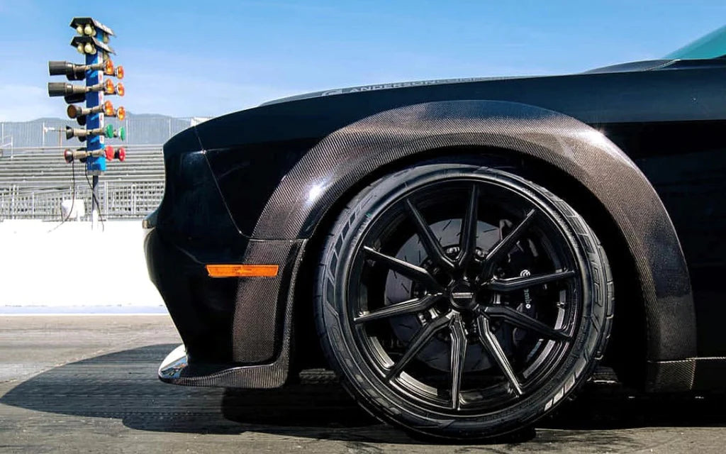 Anderson Composites 2018-2024 DODGE CHALLENGER HELLCAT WIDEBODY / DEMON / REDEYE / SCAT PACK CARBON FIBER FRONT CHIN SPOILER