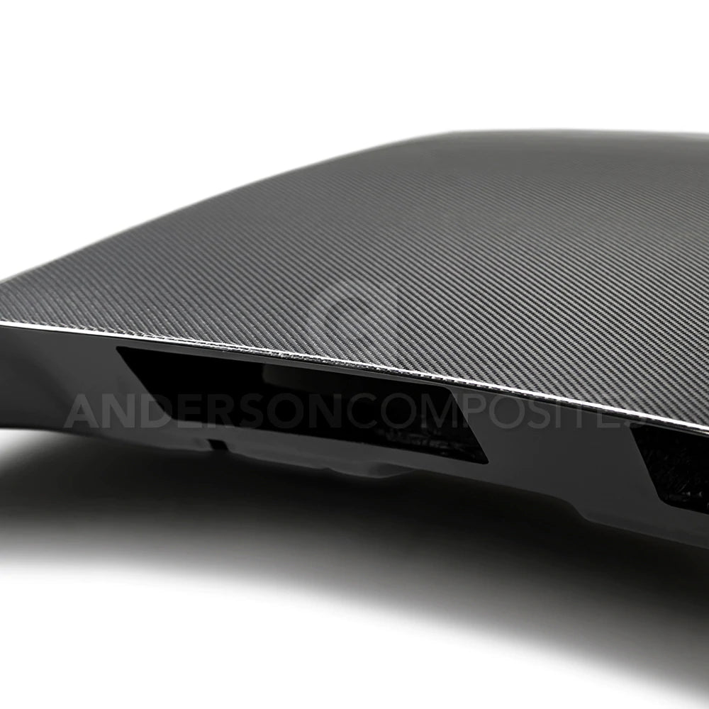 2018-2023 FORD MUSTANG DOUBLE SIDED TYPE-CJ CARBON FIBER COWL HOOD