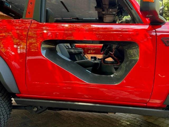 Anderson Composites 2021-2022 FORD BRONCO FIBERGLASS HALO DOORS WITH CARBON FIBER INSERTS (2-DOOR)