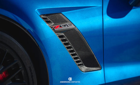 Anderson Composites 2015-2019 CORVETTE C7 Z06 CARBON FIBER FENDER VENTS