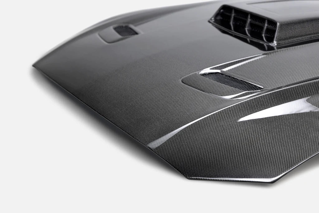 Anderson Composites  2021 - 2023 FORD MUSTANG MACH 1 DOUBLE SIDED TYPE-SK CARBON FIBER HOOD