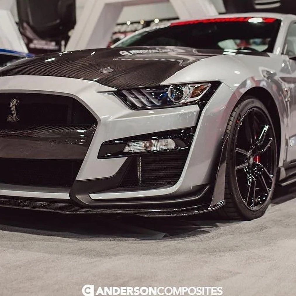 2020 - 2022 MUSTANG SHELBY GT500 DOUBLE SIDED CARBON FIBER HOOD