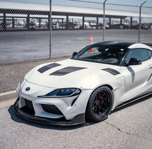 SEIBON CARBON 2020-2023 TOYOTA GR SUPRA TSII-STYLE DOUBLE-SIDED CARBON FIBER HOOD
