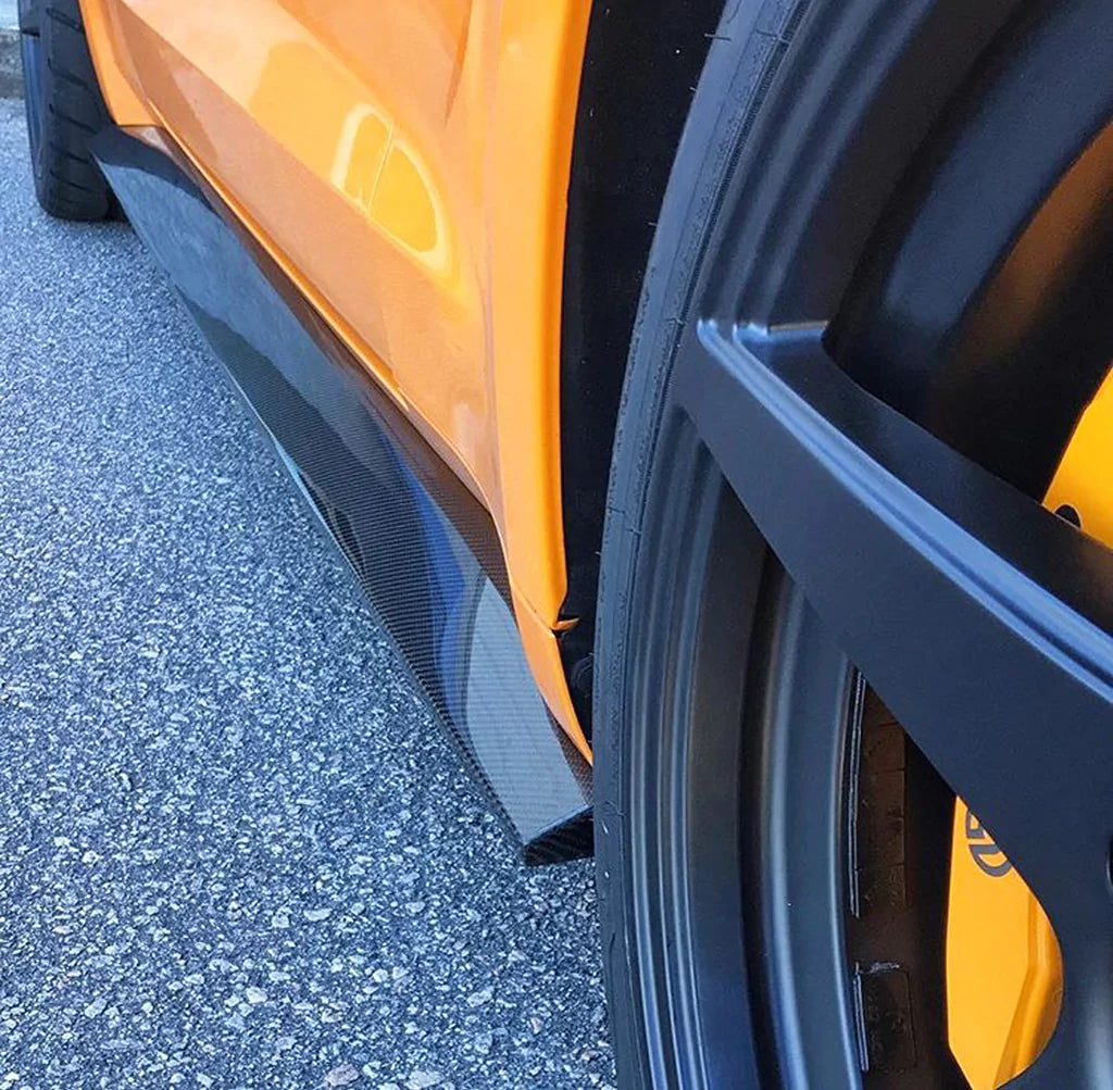Anderson Composites 2015 - 2023 MUSTANG CARBON FIBER TYPE-AR SIDE ROCKER PANEL SPLITTERS (PAIR)