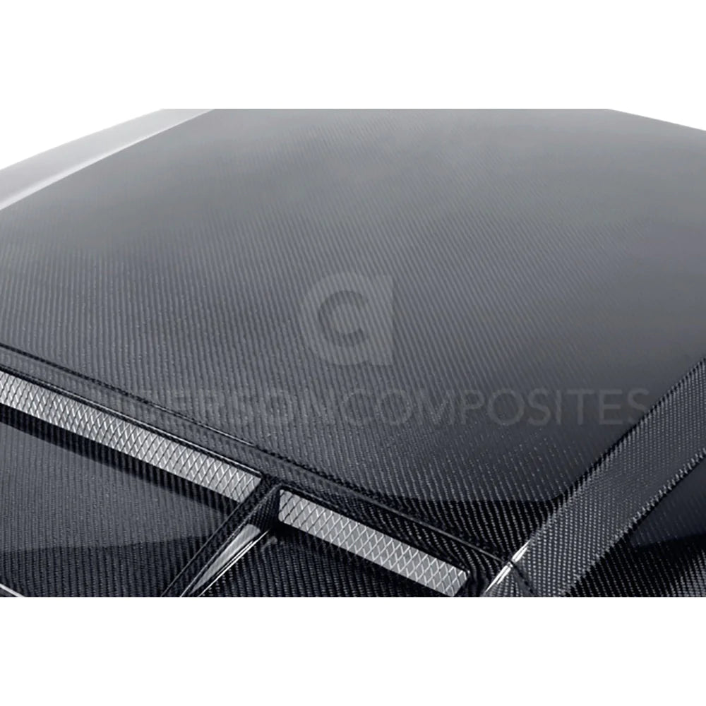 Anderson Composites 2010-2014 SHELBY GT500 & 2013-2014 MUSTANG CARBON FIBER RAM AIR COWL HOOD
