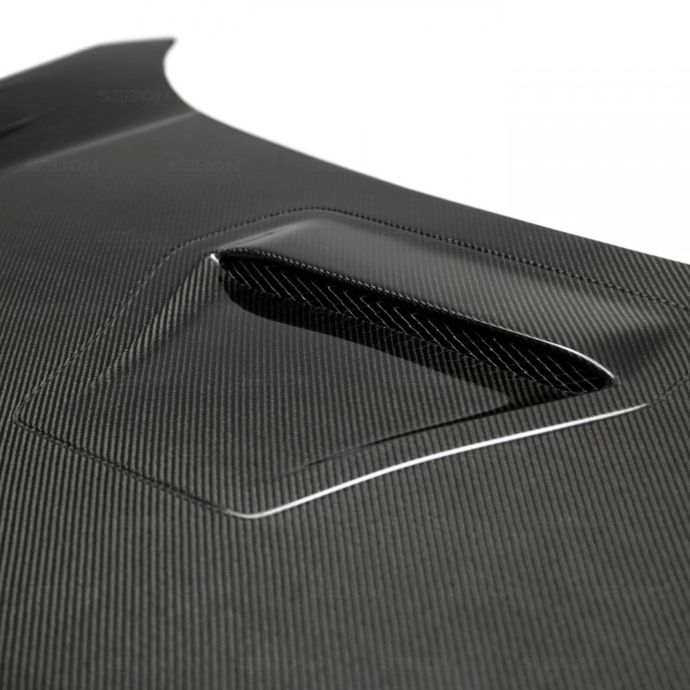 SEIBON CARBON 2017-2021 HONDA CIVIC TYPE R TSII-STYLE CARBON FIBER HOOD