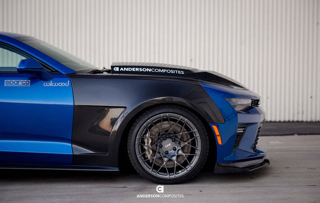 Anderson Composites 2016-2024 CAMARO CARBON FIBER TYPE-SS FENDERS (PAIR)