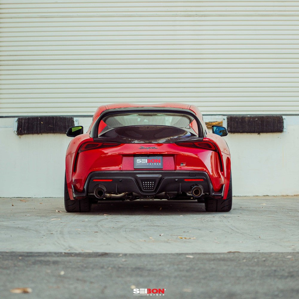 SEIBON CARBON 2020-2023 TOYOTA GR SUPRA MB-STYLE CARBON FIBER REAR SPOILER