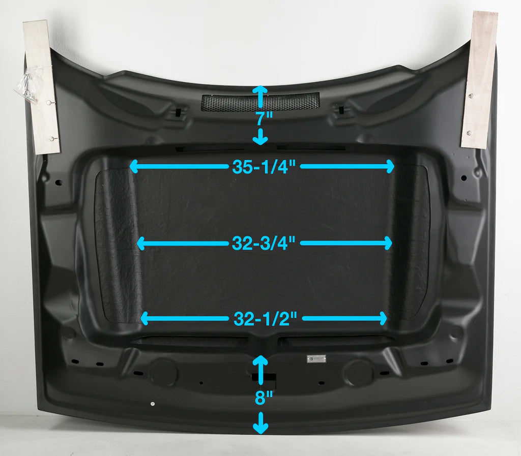 ANDERSON COMPOSITES 2018-2023 DODGE CHALLENGER DEMON COWL-STYLE CARBON FIBER HOOD