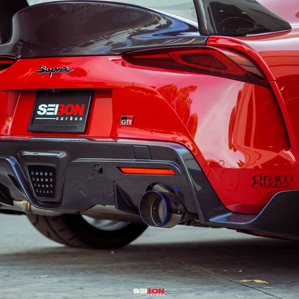 SEIBON CARBON 2020-2023 TOYOTA GR SUPRA CARBON FIBER REAR DIFFUSER
