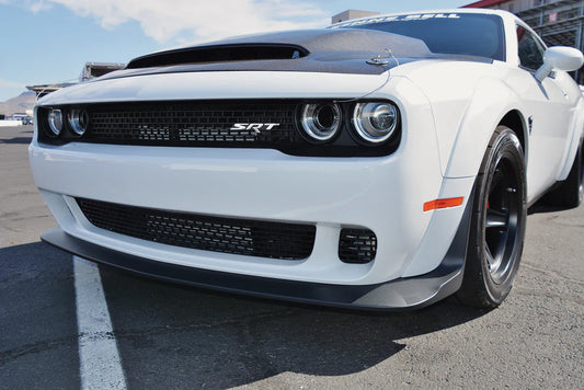 ANDERSON COMPOSITES 2018-2023 DODGE CHALLENGER DEMON COWL-STYLE CARBON FIBER HOOD