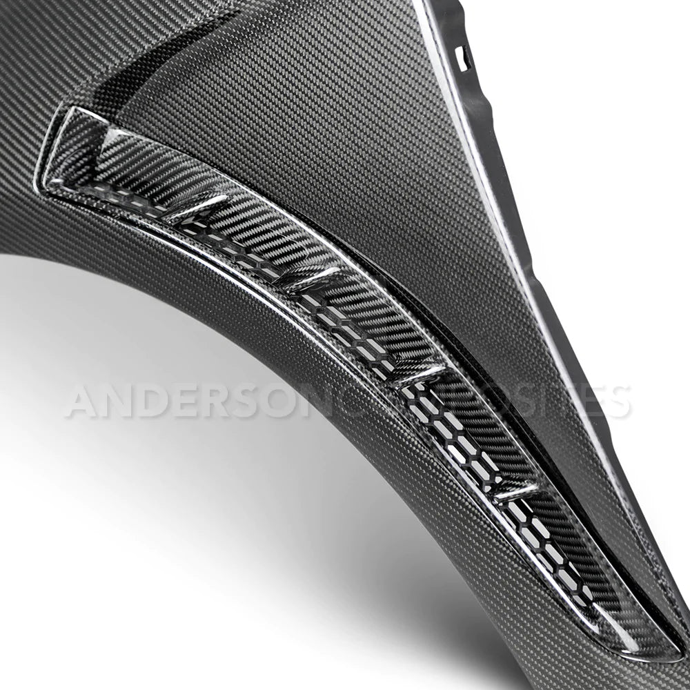 Anderson Composites 2016-2018 FORD FOCUS RS CARBON FIBER FENDERS (PAIR)
