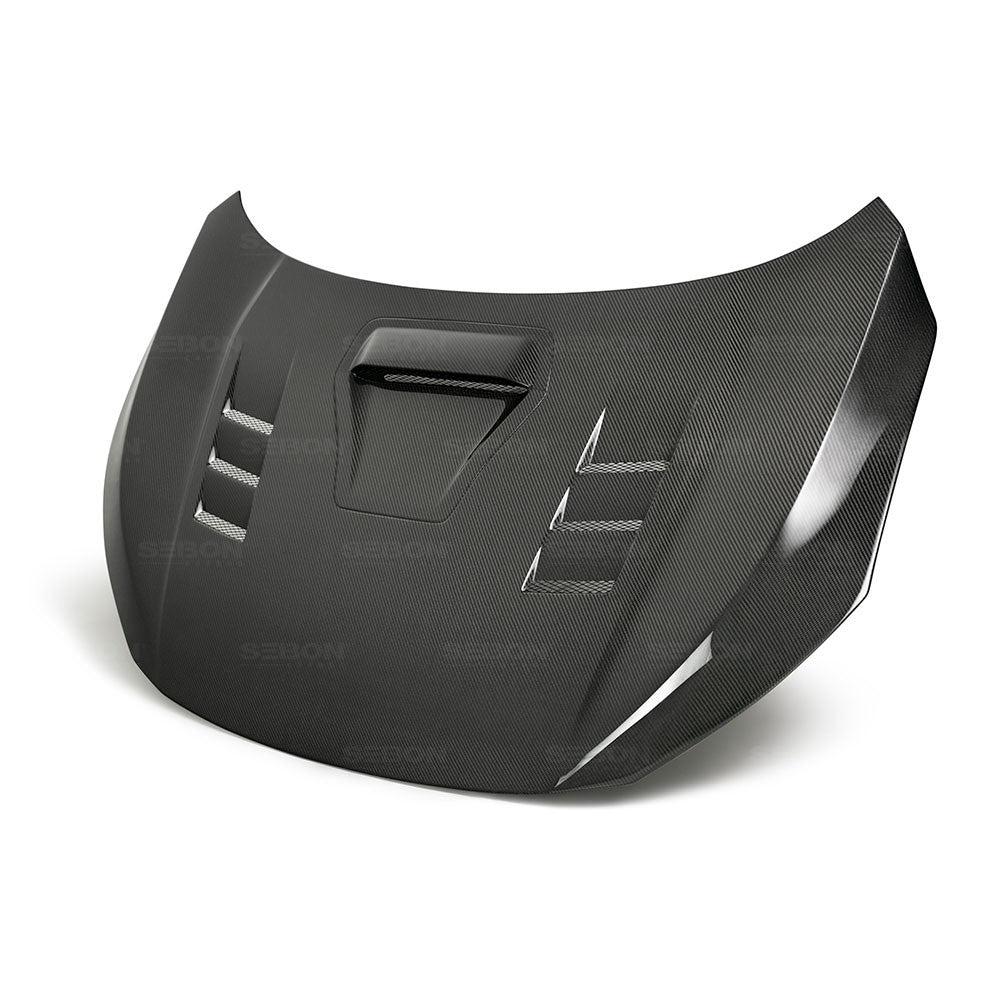 SEIBON CARBON 2017-2021 HONDA CIVIC TYPE R  TS-STYLE CARBON FIBER HOOD