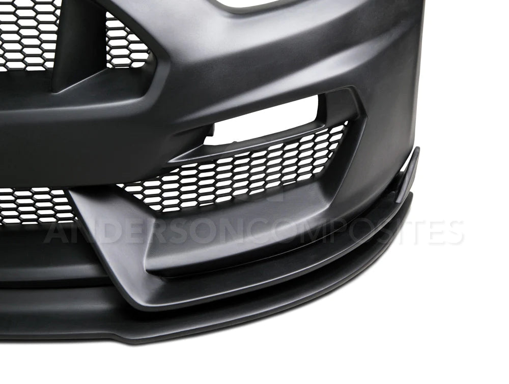 Anderson Composites 2015-2017 MUSTANG GT350 STYLE MUSTANG FIBERGLASS FRONT BUMPER WITH FRONT LIP