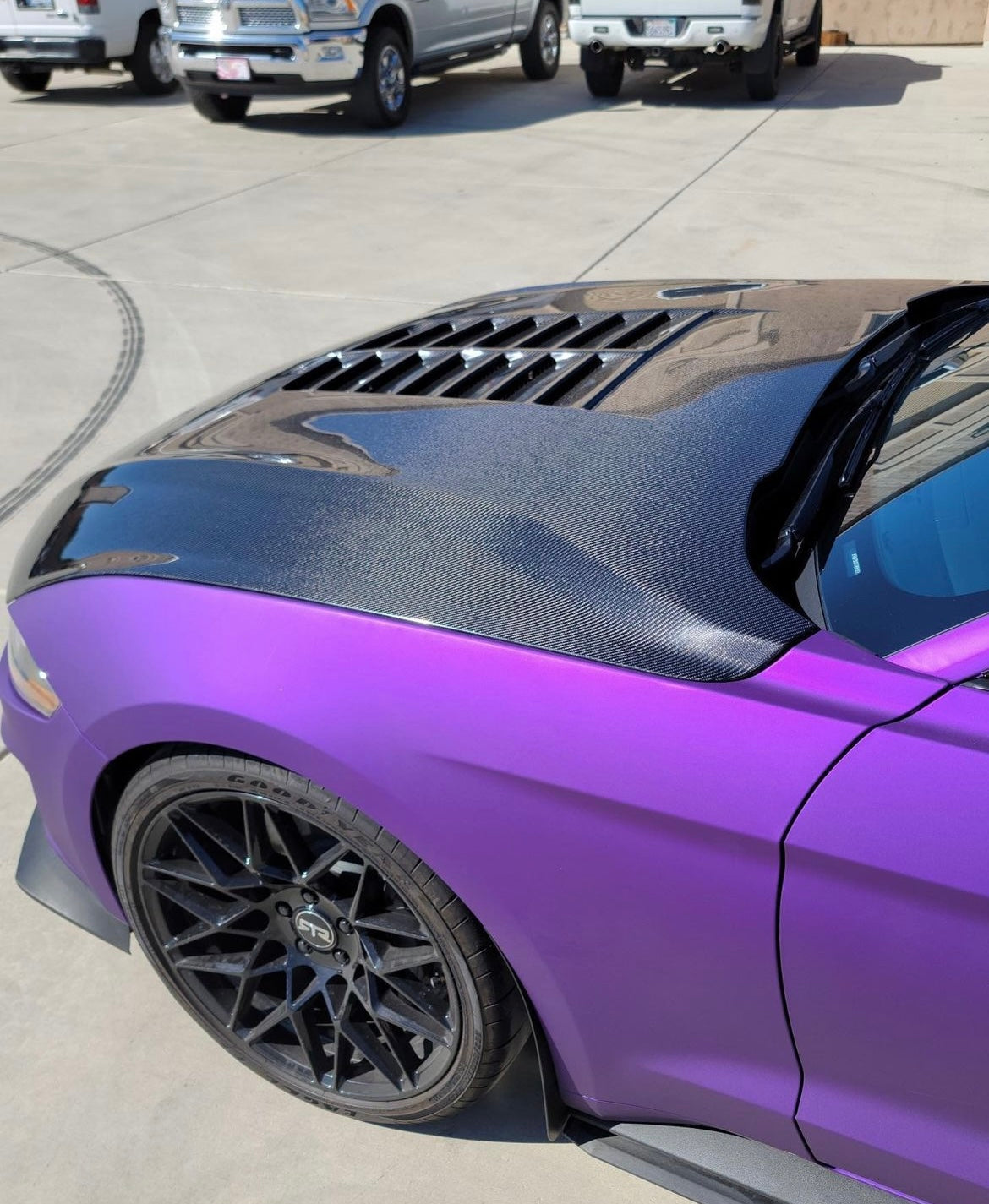 Anderson Composites 2018-2023 FORD MUSTANG DOUBLE SIDED TYPE-GT5 CARBON FIBER HOOD