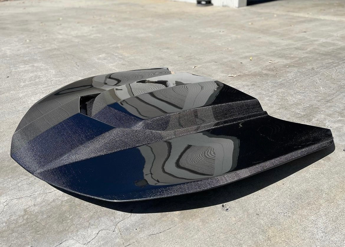 Anderson Composites 2016-2024 CAMARO TYPE-AZ DOUBLE SIDED CARBON FIBER HOOD