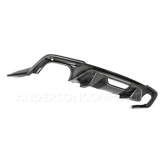 Anderson Composites 2018-2023 FORD MUSTANG TYPE-OE CARBON FIBER QUAD TIP REAR DIFFUSER