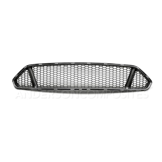 Anderson Composites 2018-2023 FORD MUSTANG TYPE-GT CARBON FIBER UPPER GRILLE