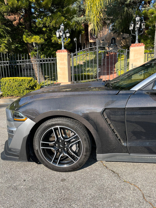 Anderson Composites 2018-2023 FORD MUSTANG GT350 STYLE CARBON FIBER FENDERS (PAIR)