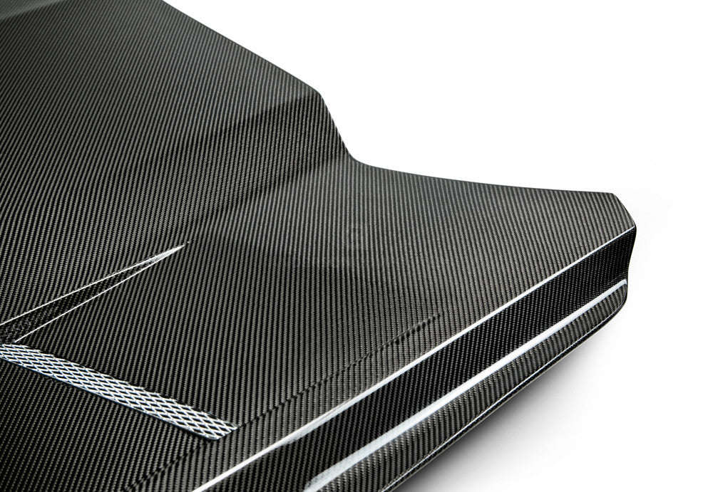 Anderson Composites 2015 - 2017 MUSTANG DOUBLE SIDED CARBON FIBER HEAT EXTRACTOR HOOD