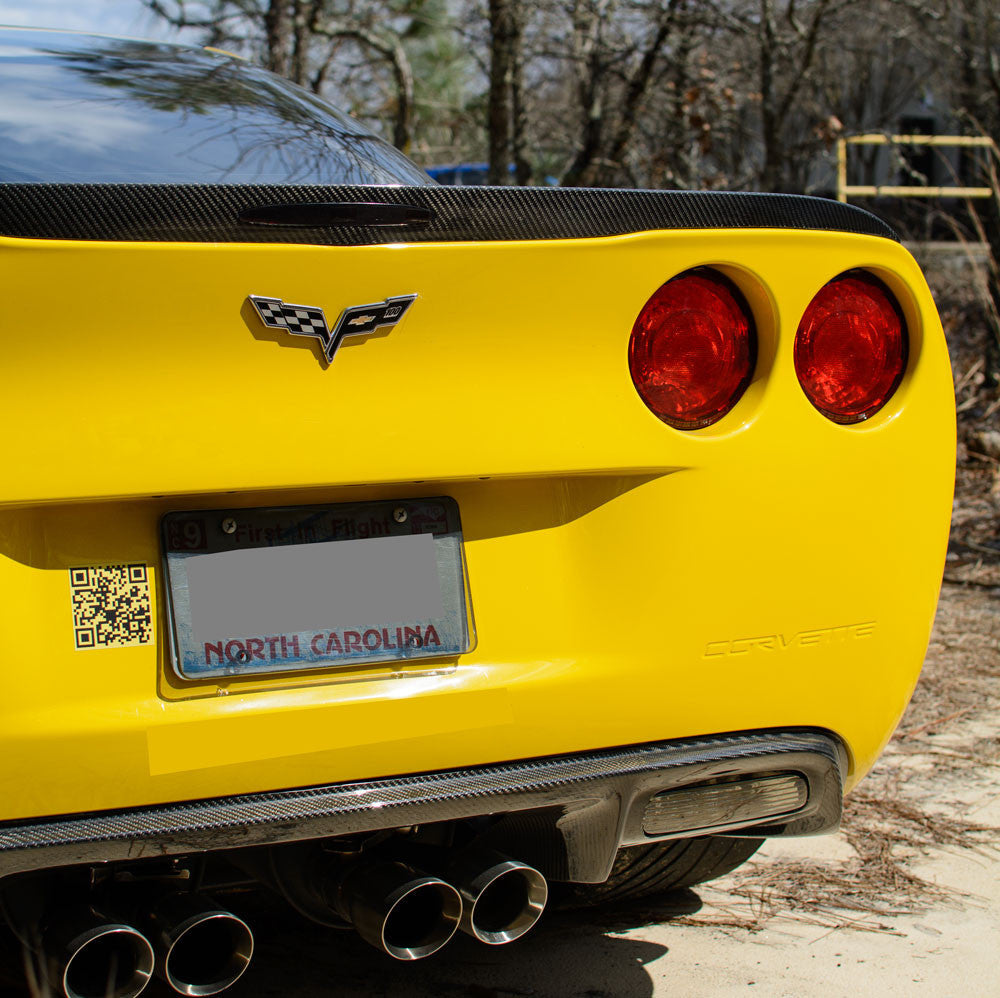 Anderson Composites 2005-2009 CORVETTE C6 WIDE WIDTH RACING STYLE CARBON FIBER REAR SPOILER