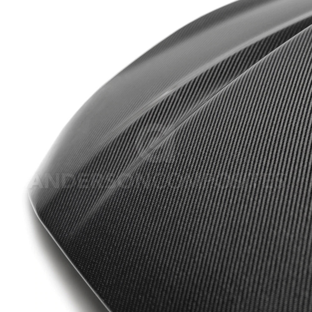 2018-2023 FORD MUSTANG DOUBLE SIDED TYPE-CJ CARBON FIBER COWL HOOD