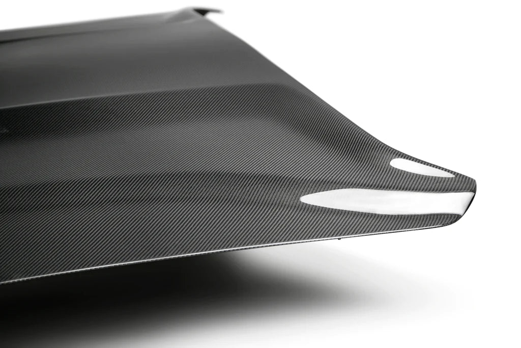 Anderson Composites 2018-2023 FORD MUSTANG TYPE-GR DOUBLE SIDED CARBON FIBER HOOD