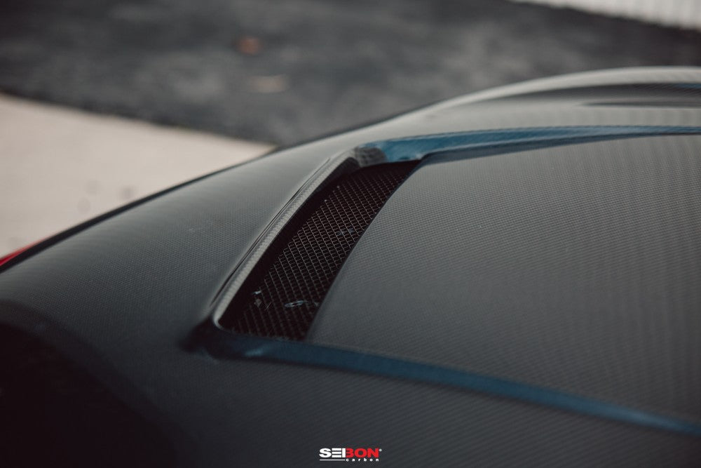 SEIBON CARBON 2020-2023 TOYOTA GR SUPRA VS-STYLE DOUBLE-SIDED CARBON FIBER HOOD