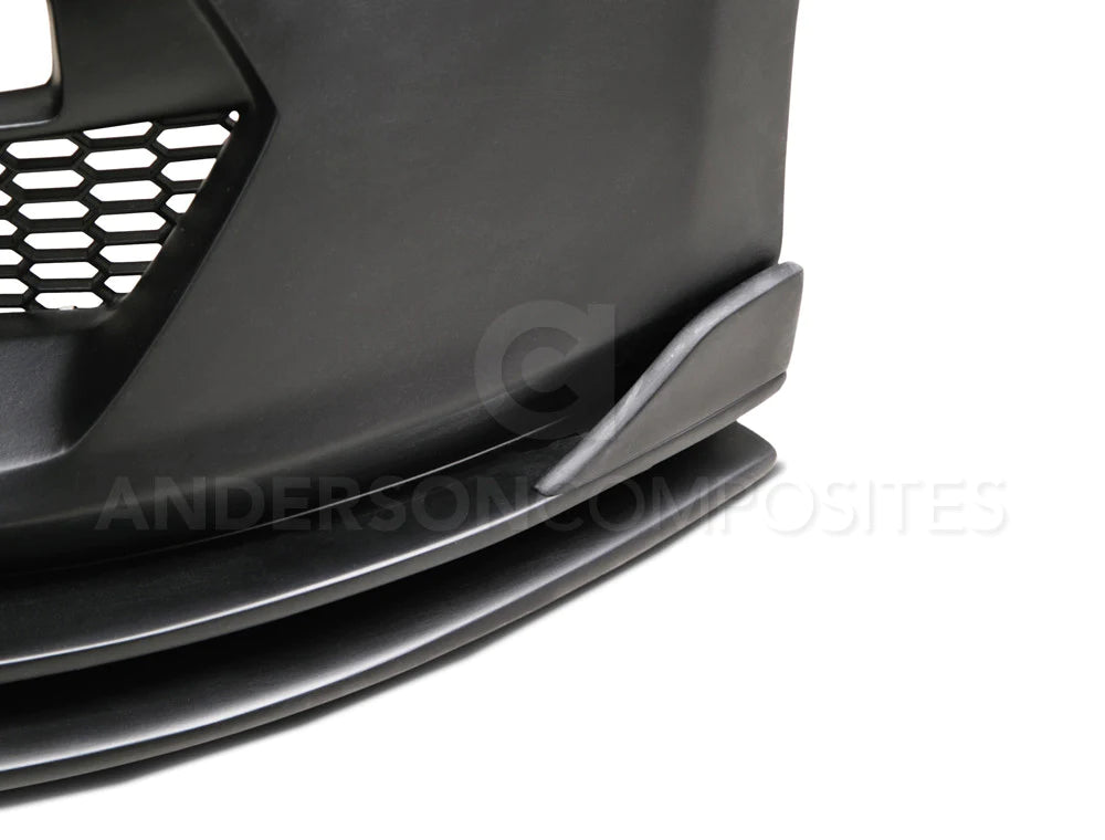 Anderson Composites 2015-2017 MUSTANG GT350 STYLE MUSTANG FIBERGLASS FRONT BUMPER WITH FRONT LIP
