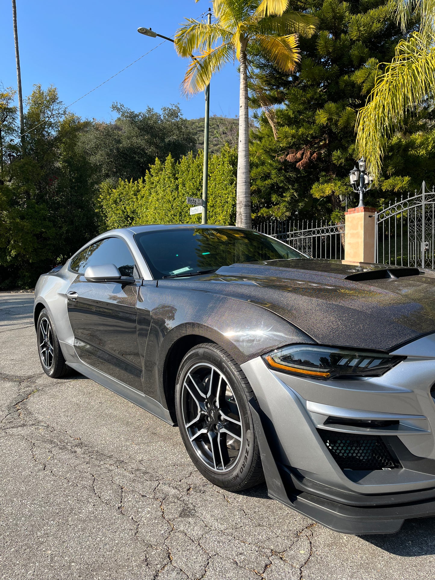 Anderson Composites 2018-2023 FORD MUSTANG GT350 STYLE CARBON FIBER FENDERS (PAIR)
