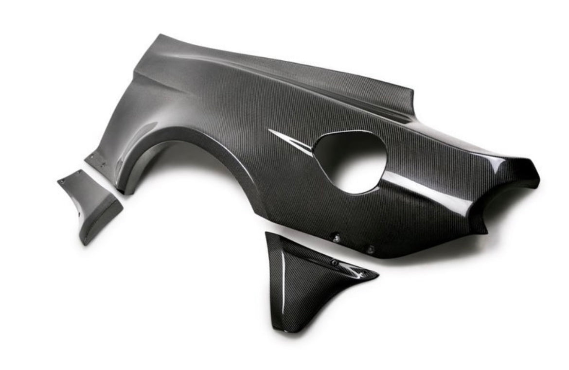 Anderson Composites 2018 - 2023 MUSTANG CARBON FIBER TYPE-JTP FRONT & REAR FENDER FLARE KIT (10 PCS)