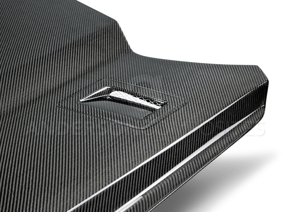 Anderson Composites 2015-2017 MUSTANG TYPE-GTH DOUBLE SIDED CARBON FIBER HOOD