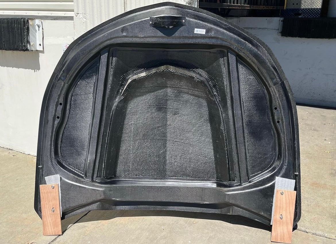 Anderson Composites 2016-2024 CAMARO TYPE-AZ DOUBLE SIDED CARBON FIBER HOOD